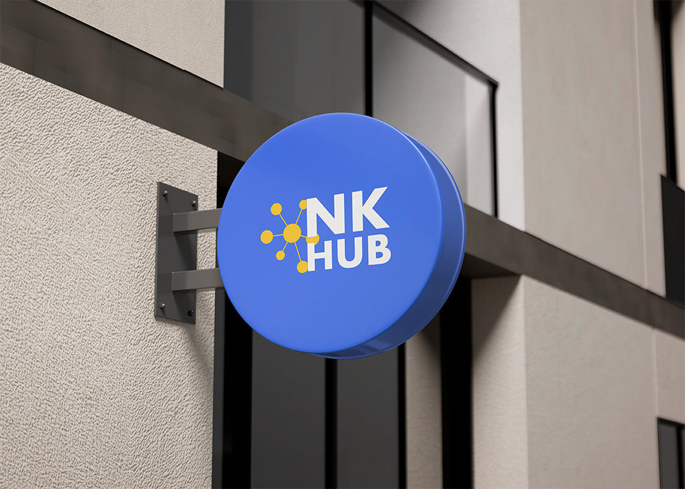 Enseigne NK Hub signalétique graphisme Aix en Provence