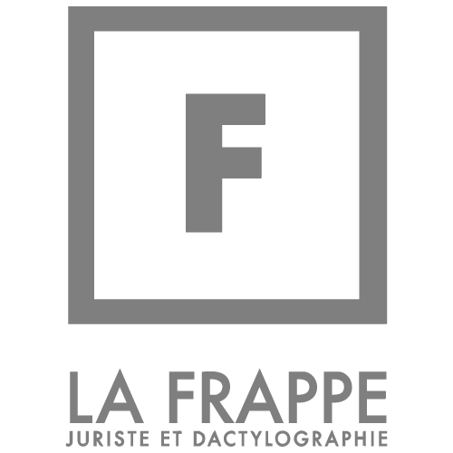 Logo La Frappe juriste dactylographe client Maikkom