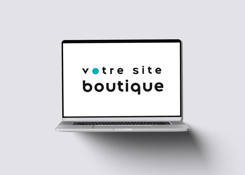 Maikkom création site boutique - Ordinateur portable affichant site e-commerce boutique en ligne responsive